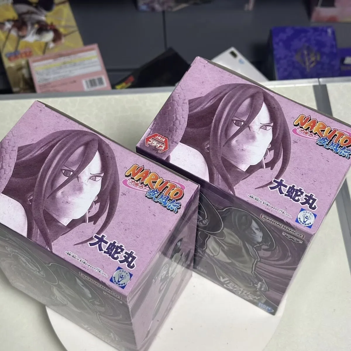 

В наличии BANDAI Original BANPRESTO NARUTO VIBRATION STARS Орочимару, аниме-фигурка, модель, игрушка, украшение, подарок на день рождения