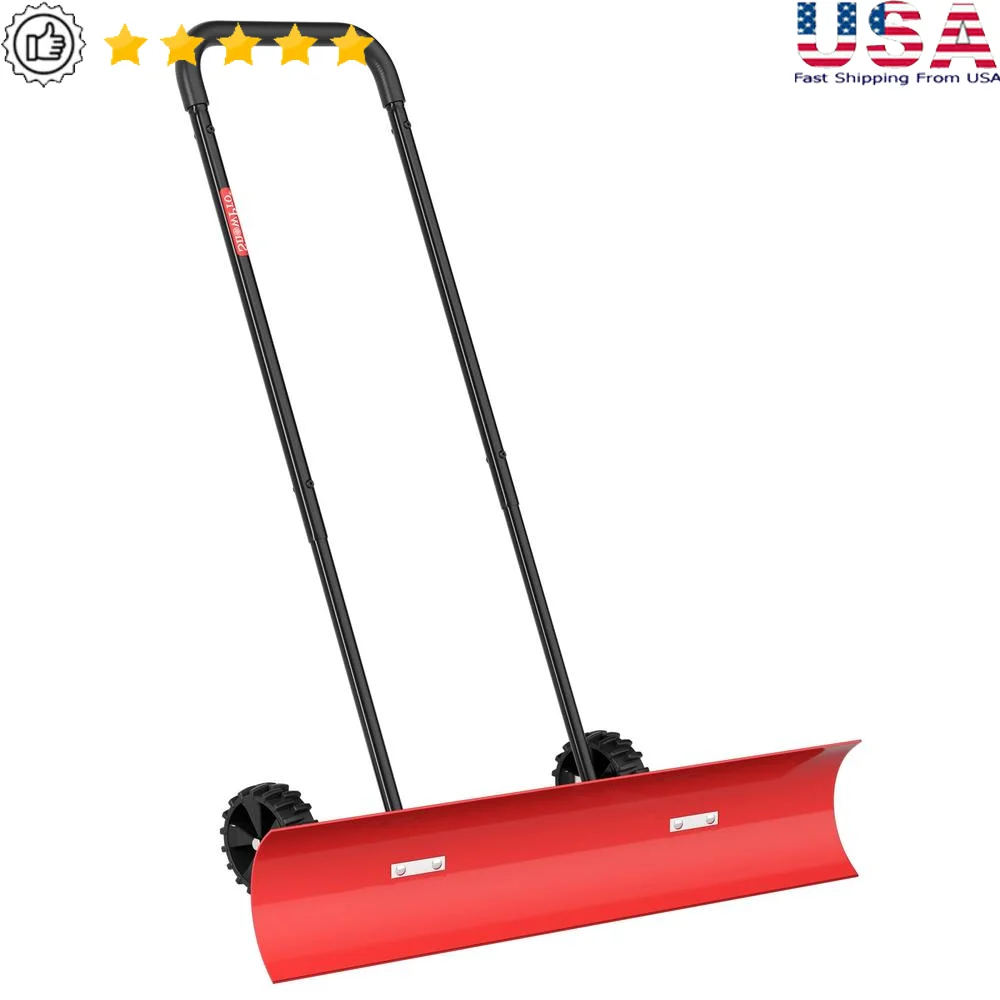 SnowPro Wheeled Snow Plow Pusher 38