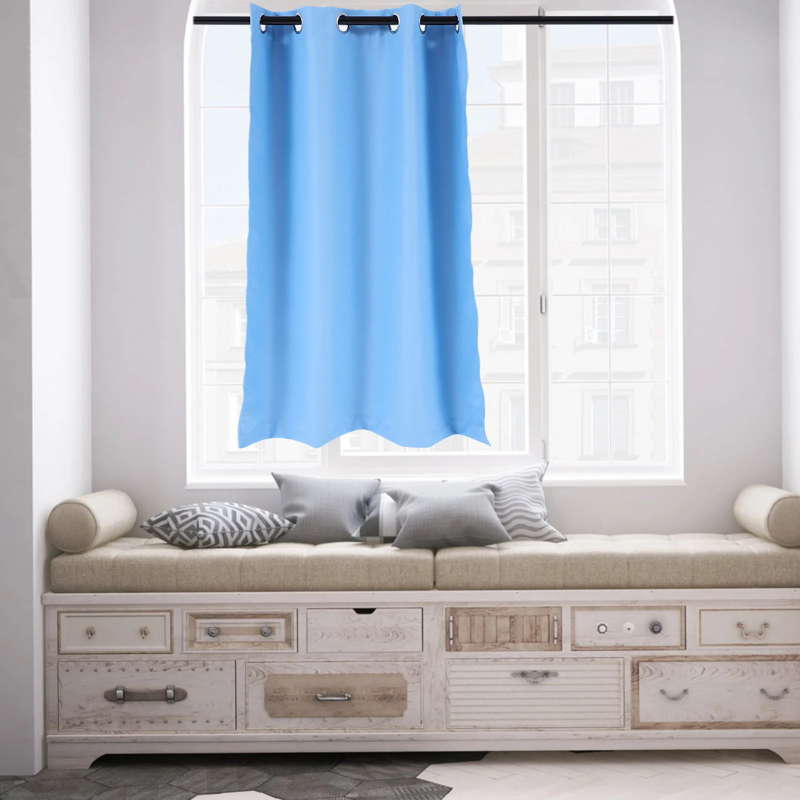 고정밀 폴리에스터 암막 커튼 심플 패션 침실 장식 거실 커튼