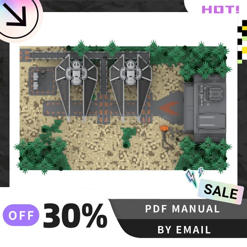 [8185 個] カスタマイズされた MOC ランディングパッドクリエイティブビルディングブロックセット STEM 教育玩具 DIY 建設モデルキット誕生日ギフト