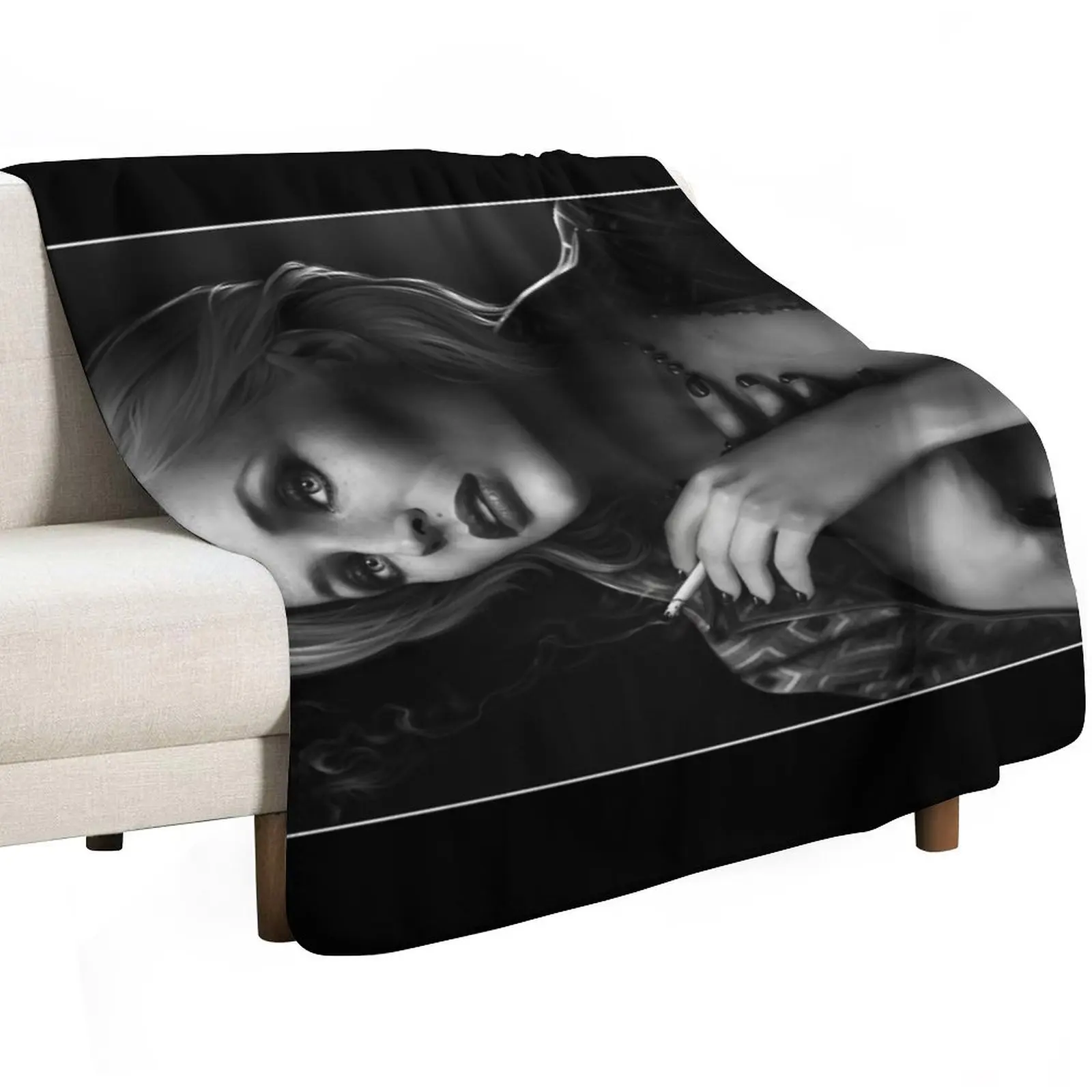 Portrait de Margo Channing Throw Blanket funny gift Plaid anime Single Warm Bed covers Blankets