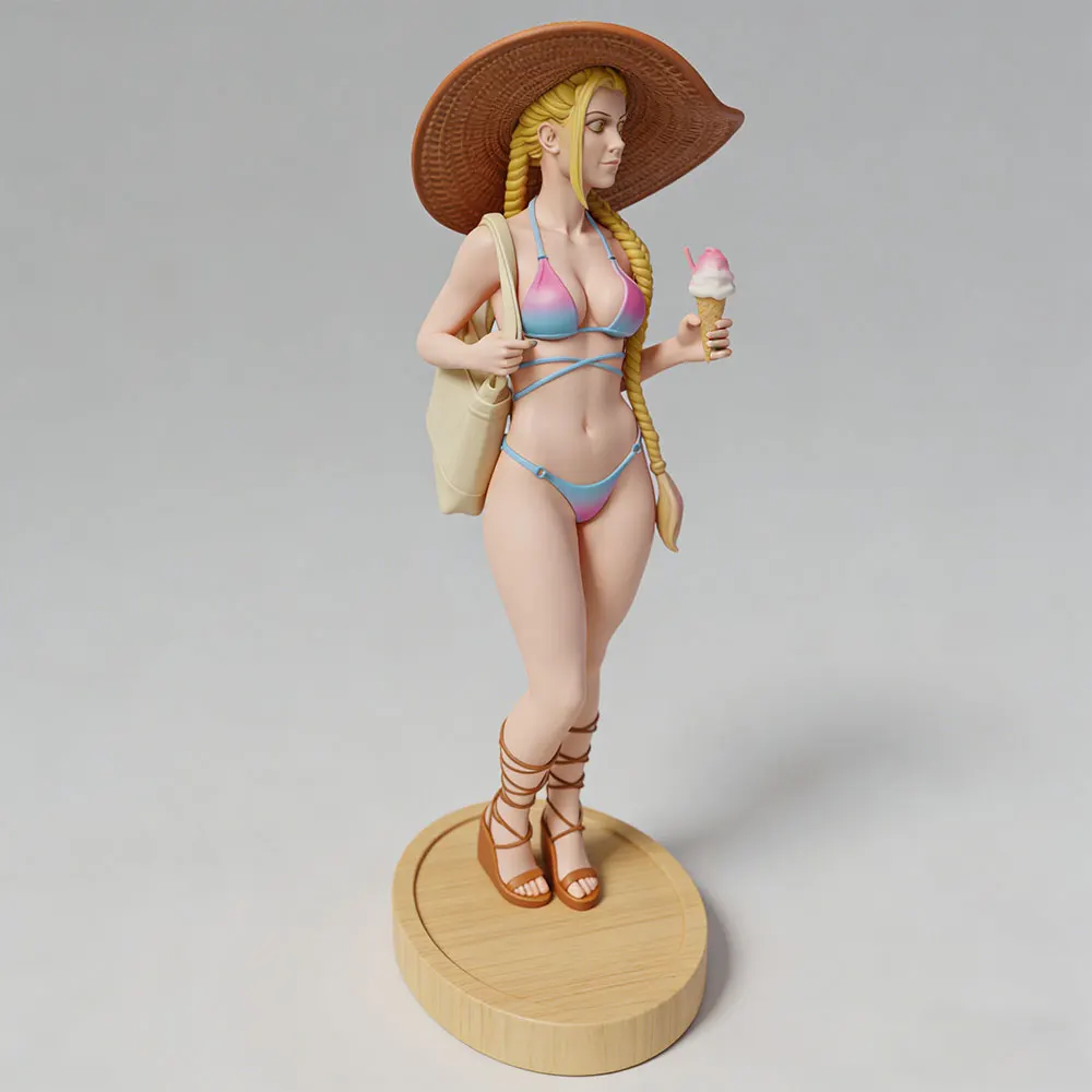 1/24  Room Decoration Items Sexy Girl Resin Model Kits 3D Printed Gray Model Figurine DIY Doll Model Unassembled And Unpainted