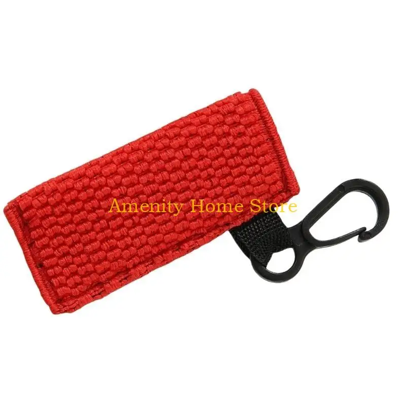 F26C Lip Balm Lipstick Holder Keychain Waterproof Travel Cosmetic Storage Solution