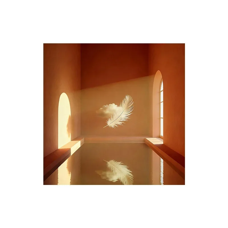 Floating cloud pure hand-painted oil painting, niche art, living room decorative painting, hallway bedroom hanging painting
