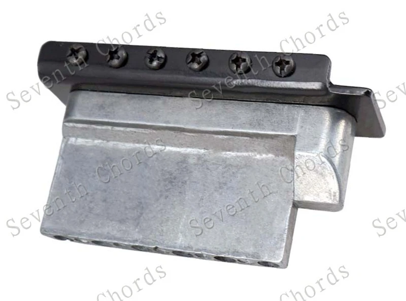 Ein Satz 6-saitiger konkaver Sattel-Tremolo-Brückensystem für E-Gitarren-Zubehörteile, Chrom, Schwarz, Kupfer, Rot zur Auswahl – Detail 24