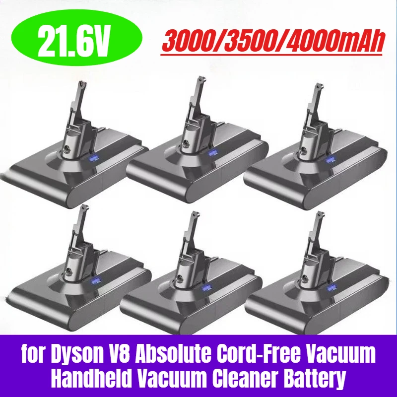 

NEW 21.6V 4000mAh Replacement Battery for Dyson V8 Absolute Cord-Free Vacuum Handheld Vacuum Cleaner Battery