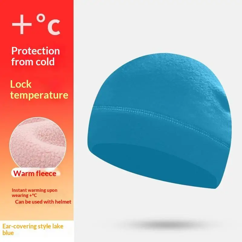 Warm Fleece Winter Beanie Soft Windproof Design For Cold Weather Skiing Hiking Camping Activities