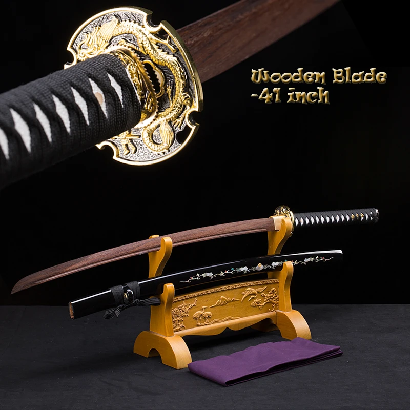 Personal Custom-made Home Decor Sword, Japanese Iaito Training Sword, 11KT, Gourd Pattern Saya, Dragon Katana Sword
