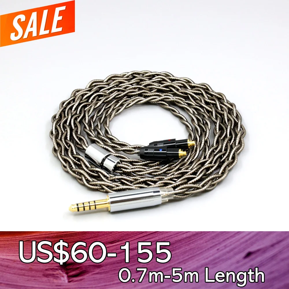 

99% Pure Silver Palladium + Graphene Gold Earphone Shielding Cable For Shure SRH1540 SRH1840 SRH1440 4 core Headphone LN008209