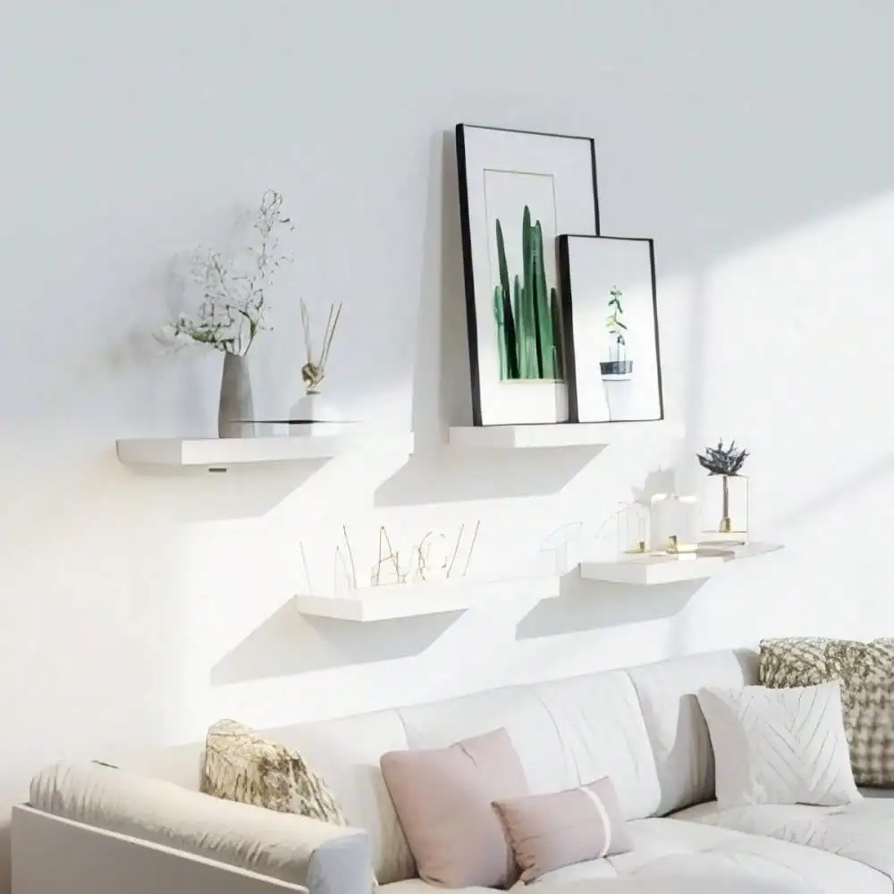 Floating Shelves for Wall, Wall Mounted Bathroom Shelves, Over Toilet, Bookshelf Kitchen Bedroom Living Room, Home Decor