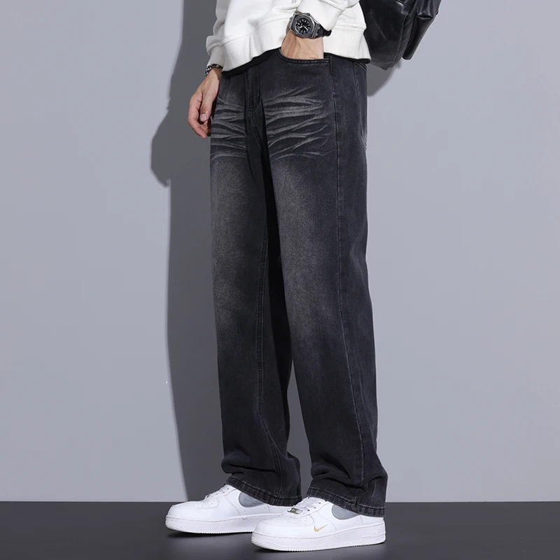 

2026 Spring/Summer Jeans Trendy Loose Straight Casual Versatile Long Pants