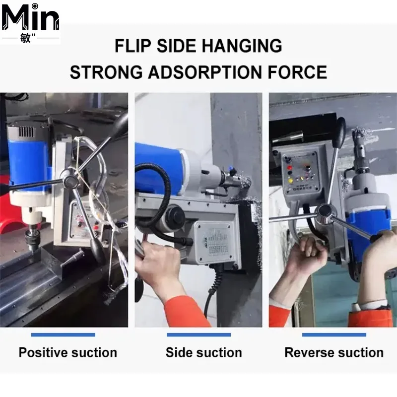 HY5113 Industrial Portable Drill Press with Swivel Base Versatile Precision Drilling Tool for Workshop Metal Work