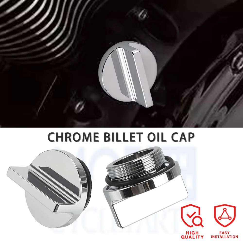 For Kawasaki Ninja ZX-6 ZX-6R ZX-6RR ZX636 ZX600E ZX-9R Voyager XII ZG1200 Motorcycle Accessories Chrome Billet Oil Filler Cap