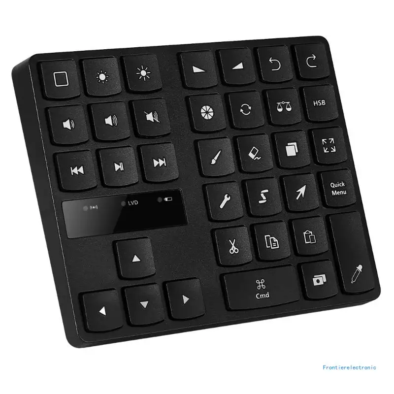 Compact 35Key Rechargeable Drawing Digital Keyboard Mini Wireless Keypad DropShipping