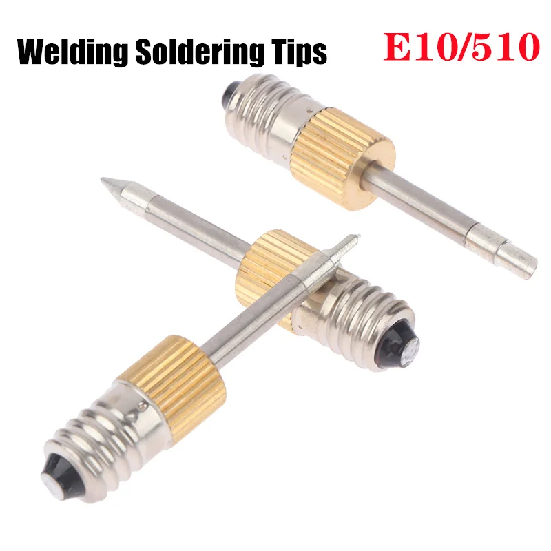 Welding Soldering Tips USB Soldering Iron Head Replacements Threaded Soldering Tip Fits For E10/510 Interface Soldering Iron