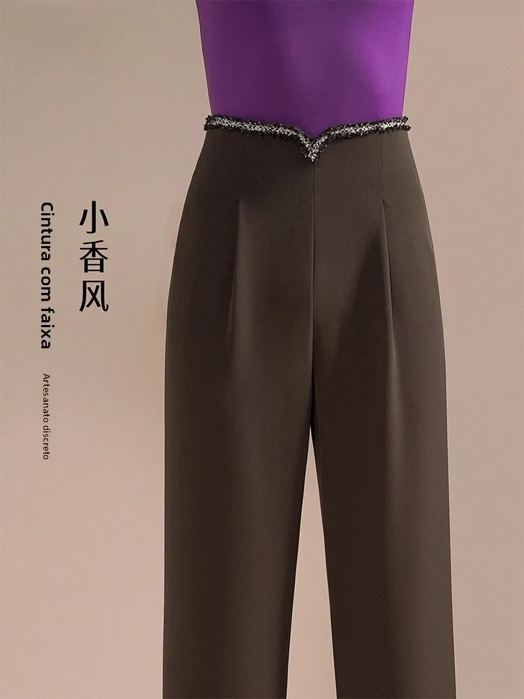 ladies-professional-modern-dance-pants-thin-straight-leg-summer-dance-practice-trousers-social-dancing-west-pants