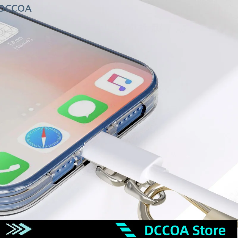 0.3MM Sturdy Metal Cellphone Tether Tab 360 Degree Rotation Phone Hanging Strap Gasket Replacement Phone Lanyard Patch Clip