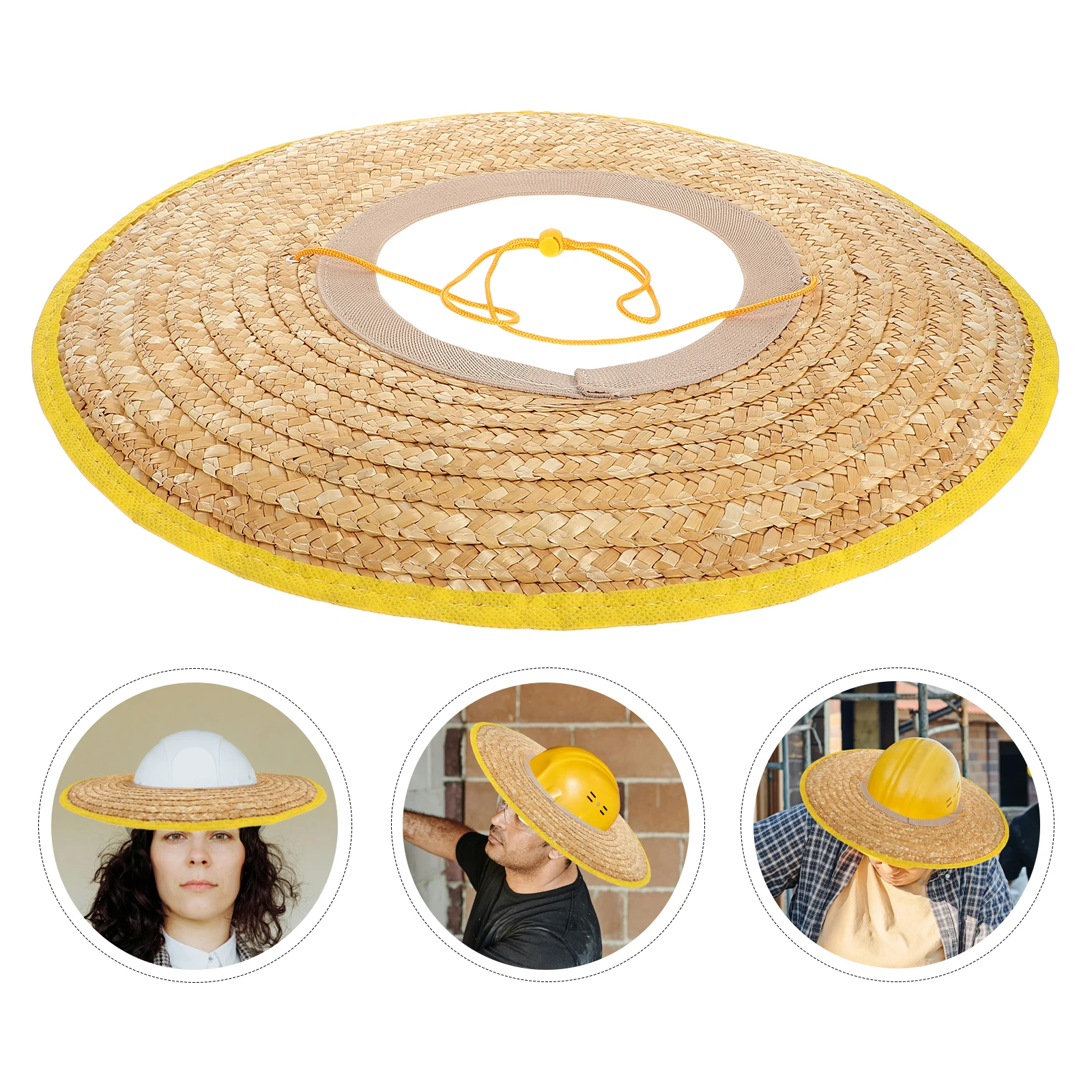 

Hard Hat Sunshade Visor Full Brim Sun Protection Lightweight Breathable for Construction Gardening Sanitation Outdoor Workers