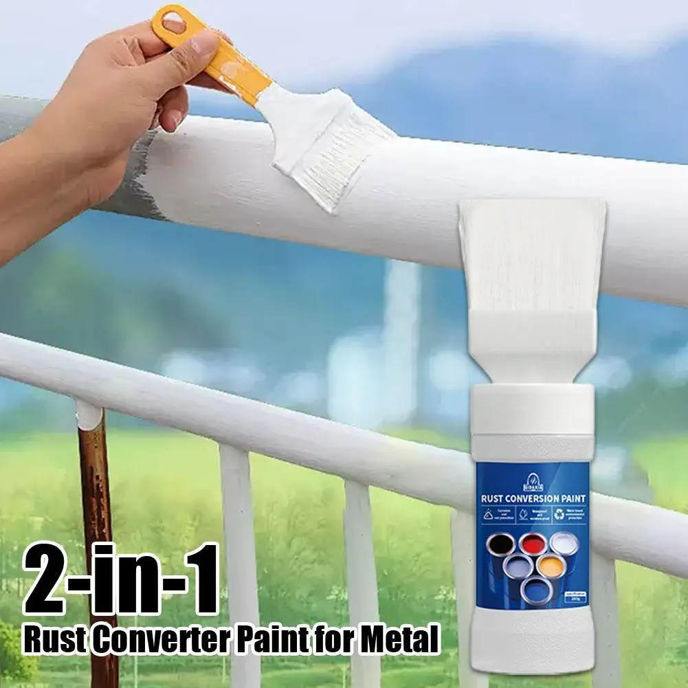 

Краска для преобразования ржавчины, изменение цвета на водной основе, водонепроницаемая, нержавеющая, защита сада, ландшафтный дизайн, цветная стальная краска для ремонта