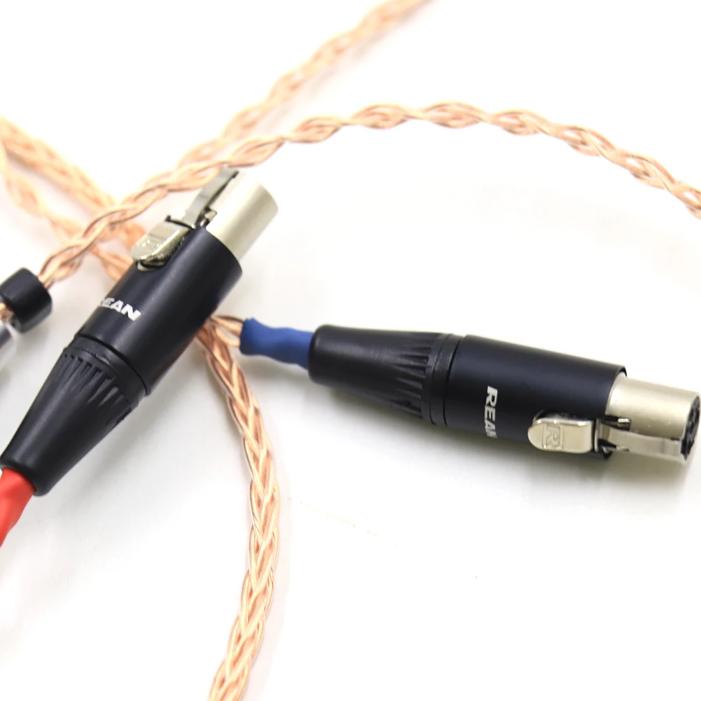 Cable de actualización de auriculares de cobre puro de un solo cristal 7N para Audeze LCD-3 LCD-2 LCD-X LCD-XC LCD-4z LCD-MX4 LCD-GX lcd-24