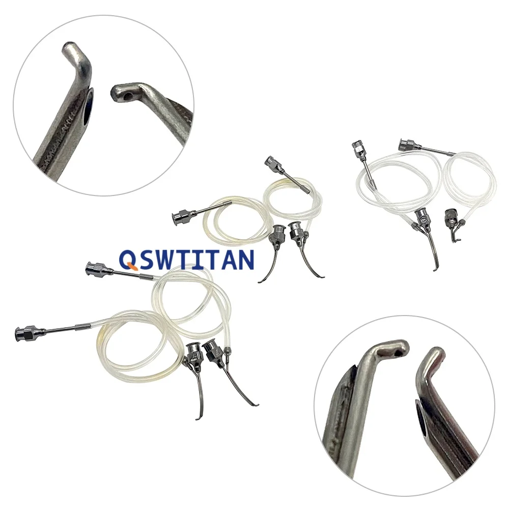 Coaxial I/A Cannula Double Parallel Tube Injection Needle Ophthalmic Eye Surgical Instrument