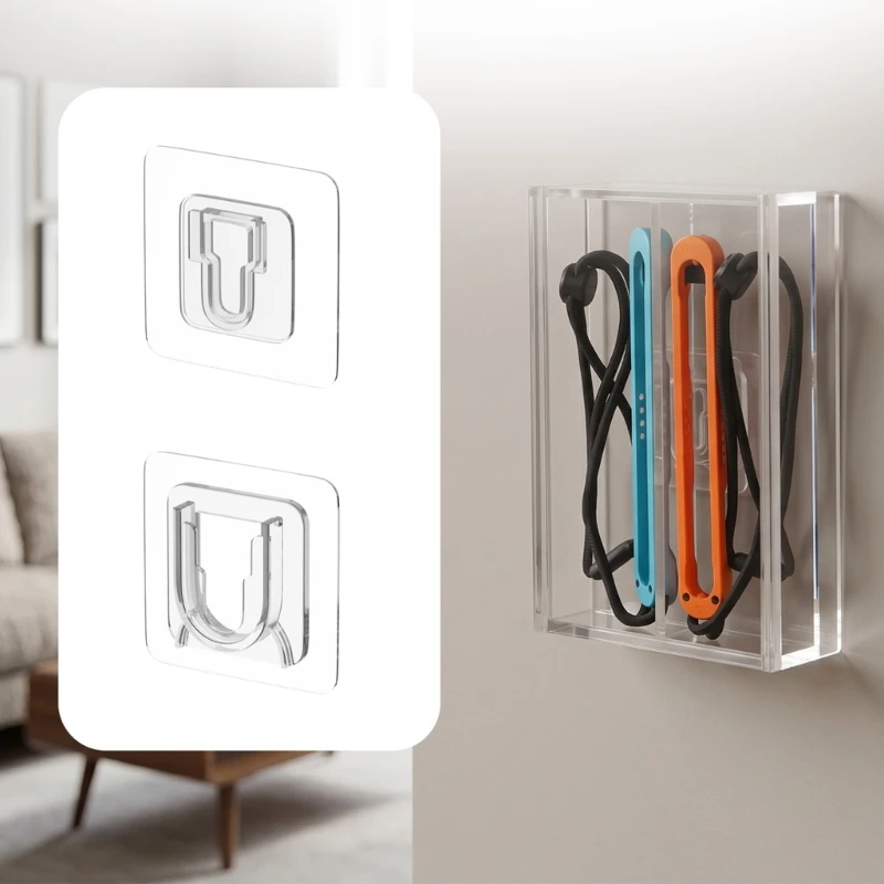 Desk or Wall Wrist Lanyard Holder With Visible Storage and Fast Return