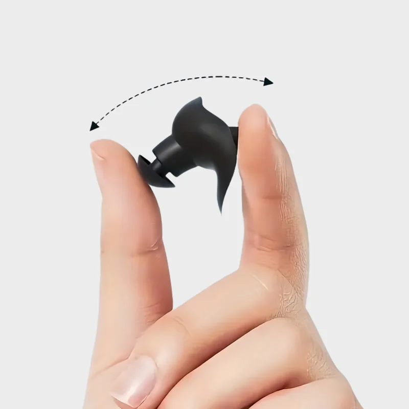 السباحة سيليكون سدادة الأذن مشبك الأنف مقاوم للماء دوامة سدادة الأذن للكبار الاطفال تصفح الاستحمام الاستحمام المبتدئين معدات السباحة #3