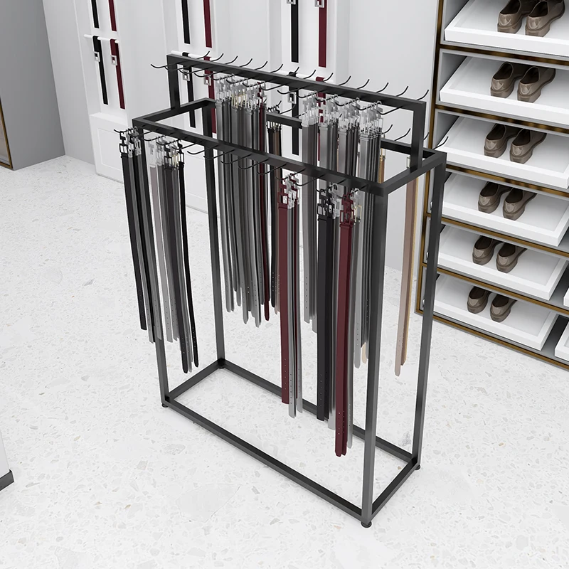 

Clothing store display rack Belt Belt Middle island Multifunctional shelf Multi-layer tie hanger Display
