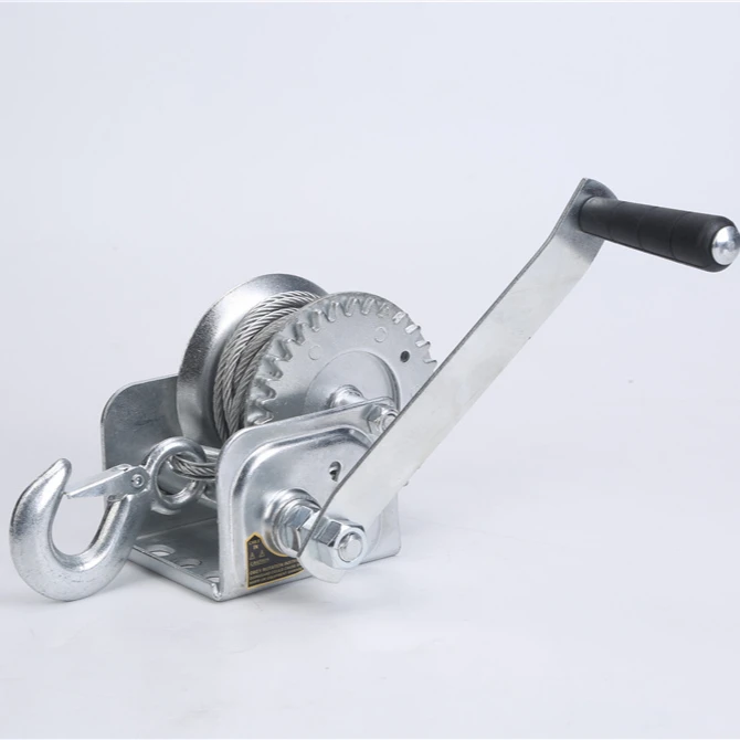 JIN YANG HU Heavy duty 2600lbs webbing hand boat winch manual boat winch stainless steel hand winch wholesale