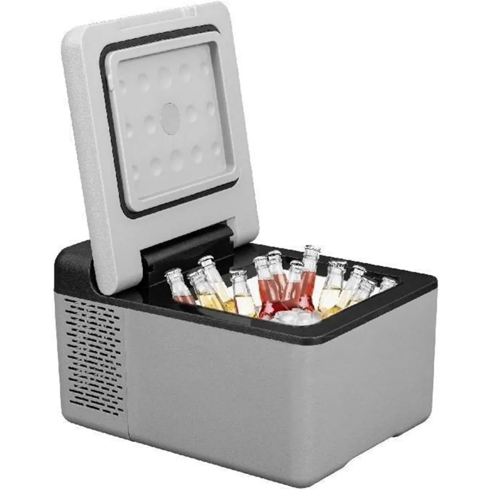 Portable Compressor Fridge for 12V/24V DC, 110-240V AC Use in Vehicles, Outdoors (15L)