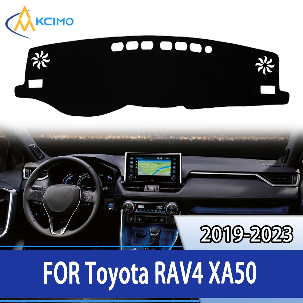 

For Toyota RAV4 XA50 2019-2023 Dashboard Cover Dash Mat Anti-UV Sun Shade Avoid Light Pad Instrument Carpet Car Accessories