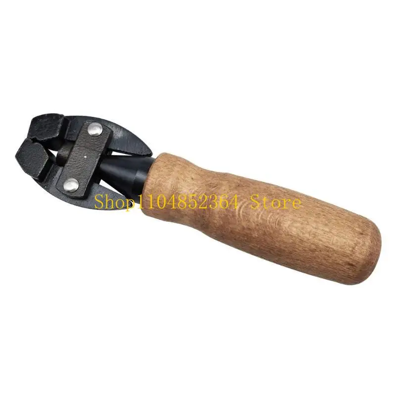 

Ergonomic Rotating Wooden Grip Clamping Tool Adjustable Hand Vise Carbon Steel For Precisions Metalworking