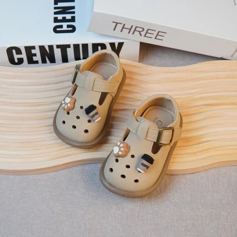 Baby-Lauflernschuhe mit weicher Sohle, Kinder-Freizeitschuhe, ausgehöhlte, süße, neue Mode 2026, Kleinkind-Flachschuhe, rutschfest, bequem – Detail 4