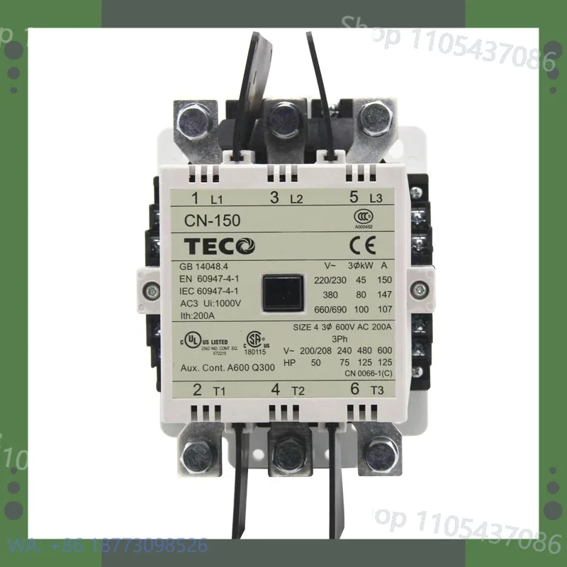 New AC Contactor CN-150 147A CN-180 179A TECO Contactor AC220110v, 1PCS