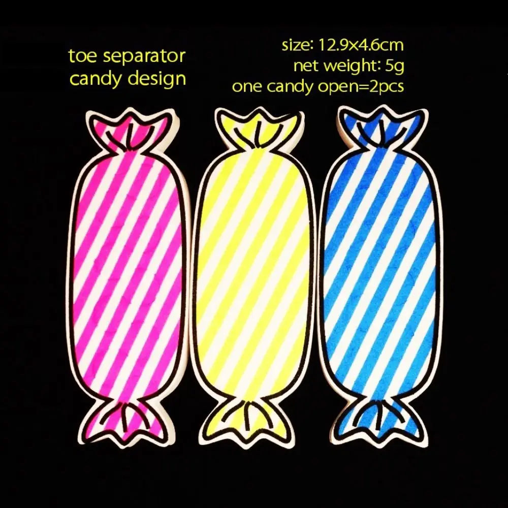 Cartoon Candy Shape Hands Feet Dual Use Finger Division Device Manicure Tool Toe Finger Separator Toe Divider