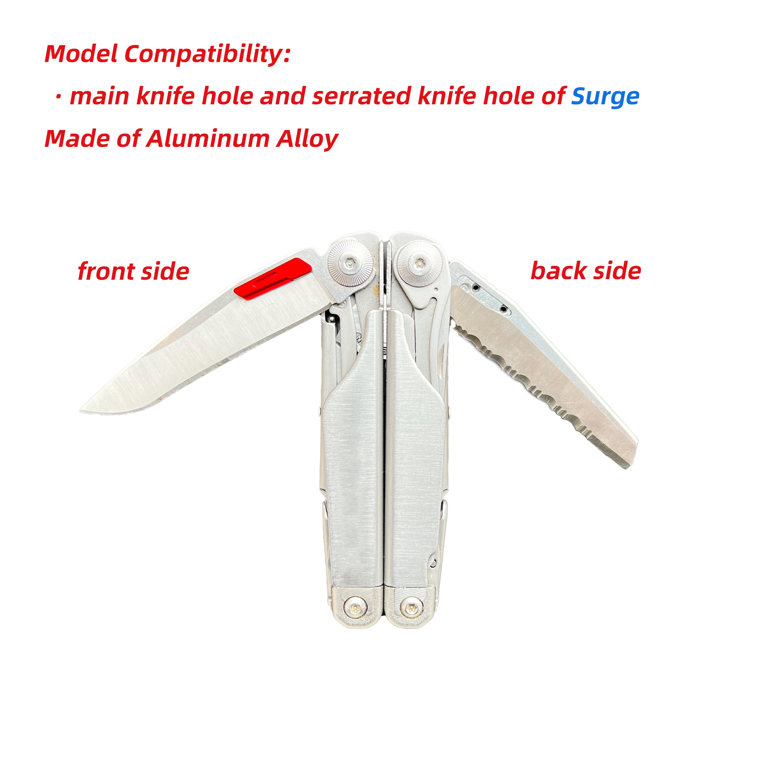 Peça de Liga de Alumínio Polegar Aperto Botão para Leatherman Surge Cnc Faça Você Mesmo Acessórios 1