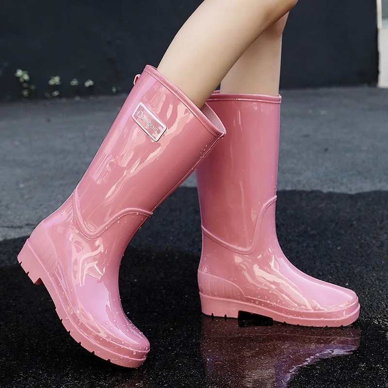 

Fashionable High-Tube Women's Rain Boots Waterproof Non-Slip Spring Autumn EVA Material Comfortable Breathable Shoe