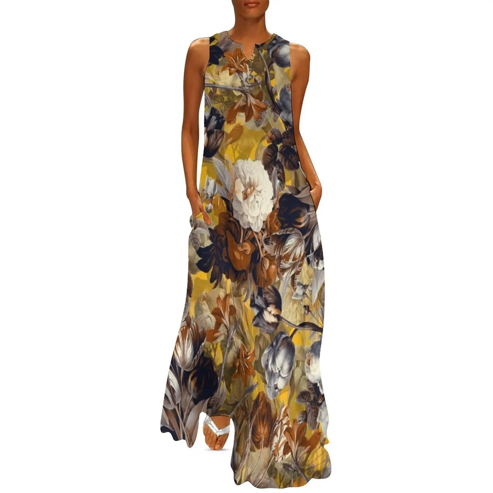 Summer Botanical VII Long Dress women clothes Women