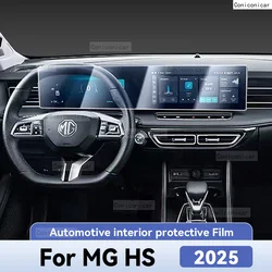 For MG HS 2025 Car Interior Protection Anti-Scratch Film instrument Center Control Navigation Screen Accessories