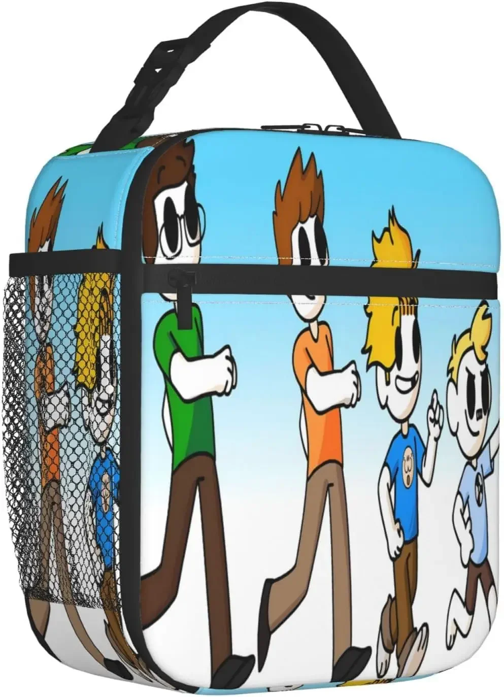 Haminationss Lunch Bag Portable Lunch Box Large Capacity Tote Bag Zipper External Net Pocket 10 L X 4 W X 8 H inches