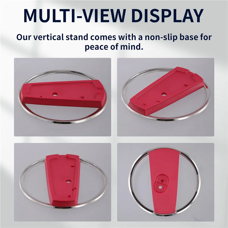 GO-Cooling Slim Vertical Stand For PS5 Non-Slip Base Great Heat Dissipation For PS5/PS5 Slim Consoles Easy Installation Red