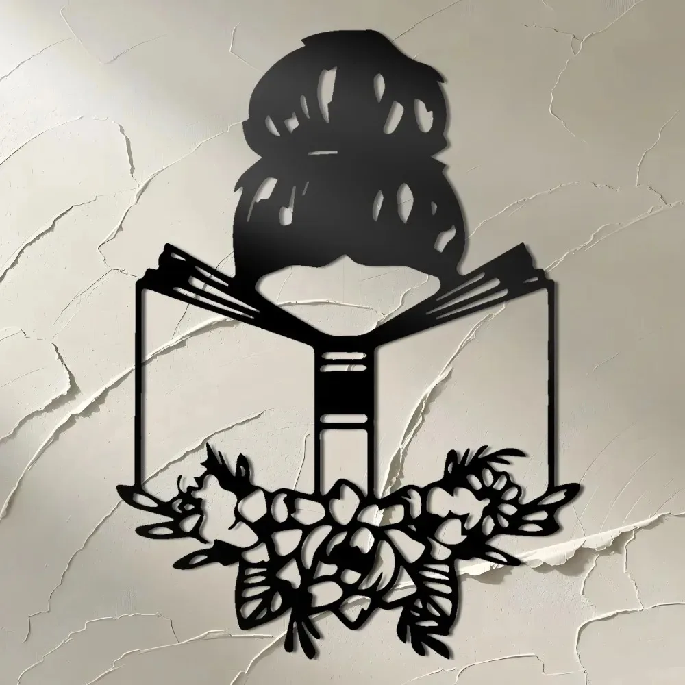 Brand Woman Reading Iron Wall  - مراجعة Home Decor Brand وسعره