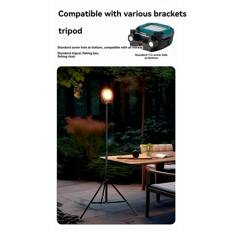 ALIM-โคมไฟตั้งแคมป์แบบชาร์จไฟขนาดกะทัดรัดและน้ําหนักเบาพร้อมความสว่างสูง เหมาะสําหรับกิจกรรมกลางแจ้งและการทํางาน