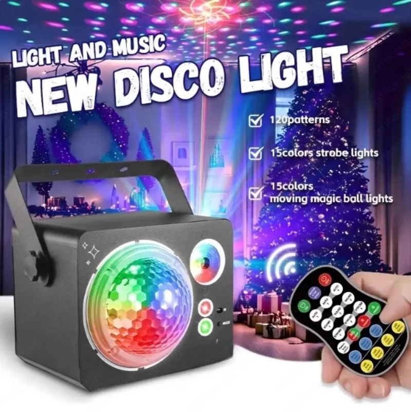 New Led Magic Ball Laser USB Voice-activated Laser Pattern Projection Remote Control DJ Party Atmosphere Stage