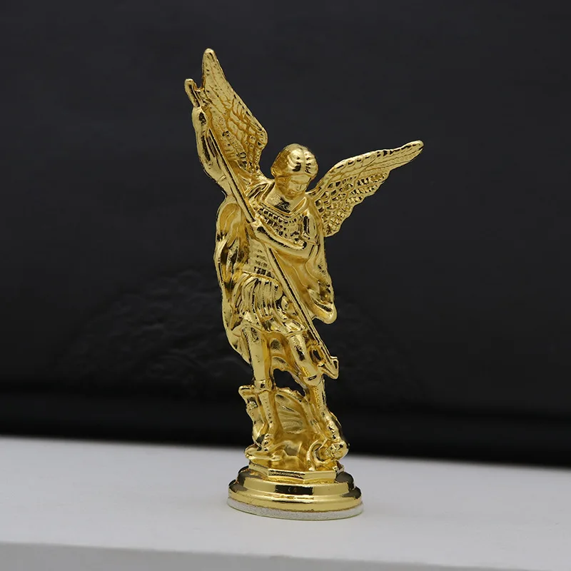 Home Office Decoration Angel Guardian Decoration Retro metal craft jewelry Christian Saint Michael statue tabletop decoration