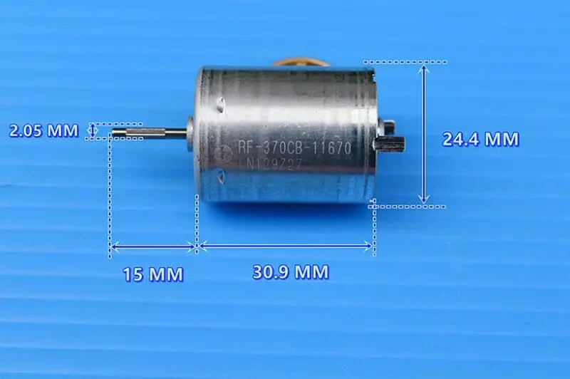 MABUCHI RF-370CB-11670 Mini Precious Metal Brush Motor DC 12V 14.4V 24V 6000RPM Splined Shaft Motor for Car Door Window Actuator