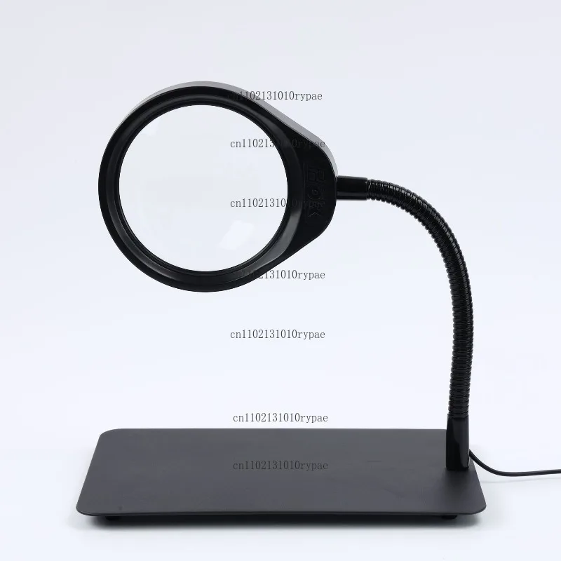 Desktop magnifying glass with LED engraving, inspection, repair, welding. Elderly person can read PD-032C high-definition 10x.
