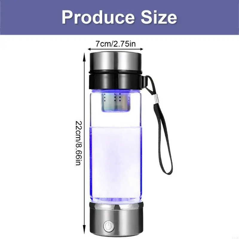 Macchina per ionizzatore d'acqua F92F Silver Hydrogens 420ml adatto per migliorare le idrazioni