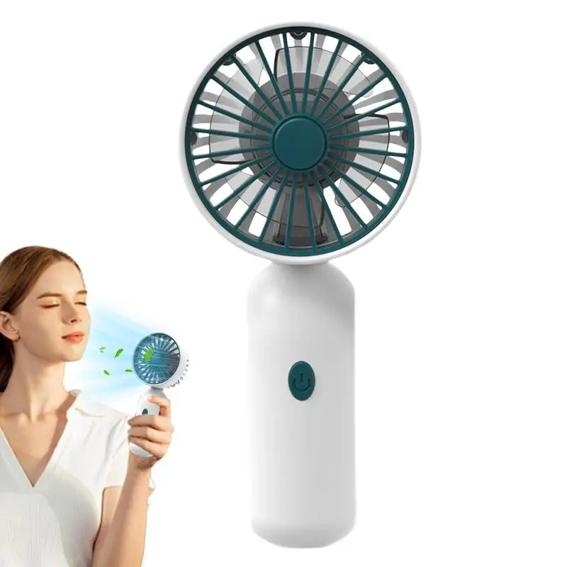 

Handheld Fan Rechargeable 3 Speed USB Wind Powerful Small Fan For Travel Silent Lightweight Workplace Cooling Device