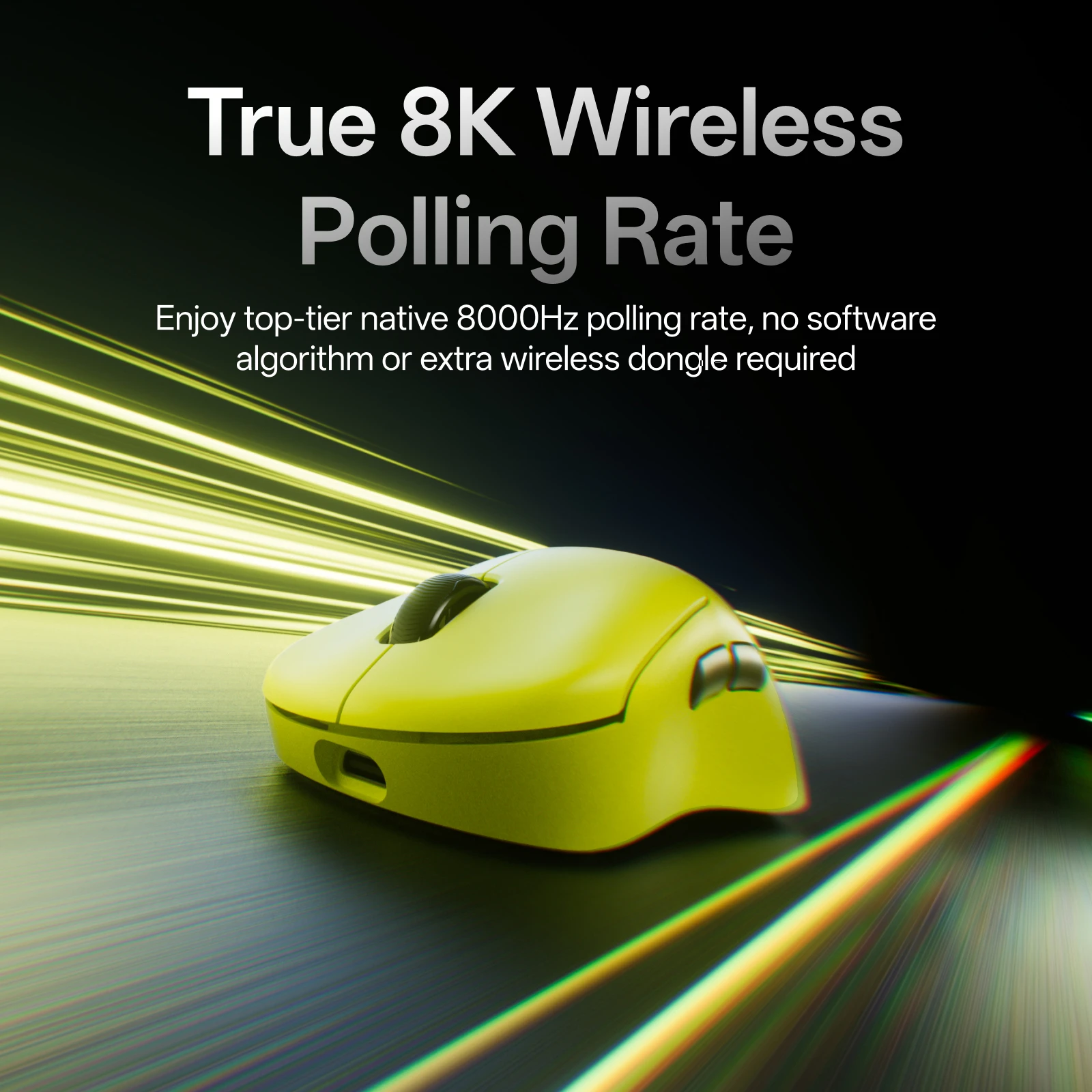 Rapoo VT3S /VT3S MAX GEN-2 Wireless Gaming Mouse True 8K Wireless Polling Rate 49g Ultra Lightweight Up to 750Hr Battery Life image 2